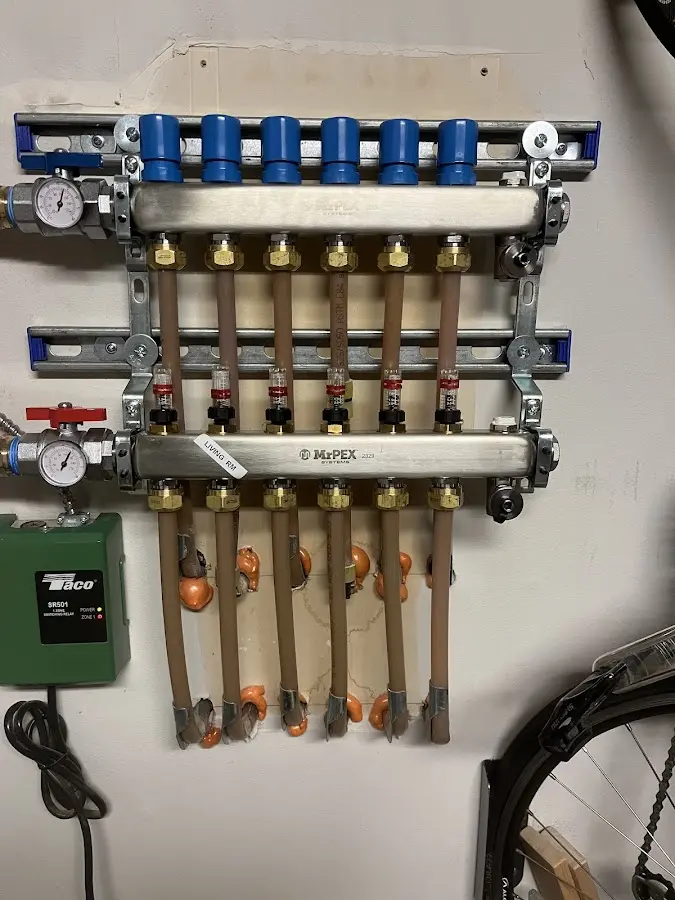 Plumber performing Gas Leak Detection at a residential property in Philadelphia